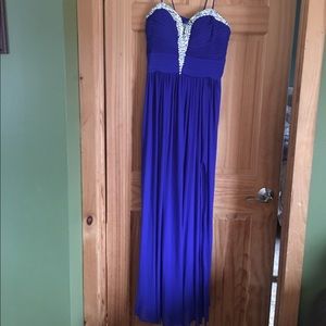 blue prom dress